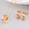 CCL Women's Fashion Genuine Elegant Enamel 2PCS Jewelry Set - Divine Inspiration Styles