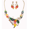 KIMJEWERY Women's Fashion Enamel Beautiful Tropical Jewelry Set - Divine Inspiration Styles