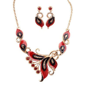 KIMJEWERY Women's Fashion Enamel Beautiful Tropical Jewelry Set - Divine Inspiration Styles