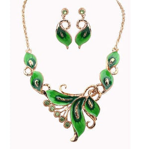 KIMJEWERY Women's Fashion Enamel Beautiful Tropical Jewelry Set - Divine Inspiration Styles