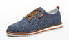 JINTOHO Men's Fashion Premium Quality Laced-Up Denim Canvas Sneaker Shoes - Divine Inspiration Styles