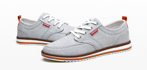 JINTOHO Men's Fashion Premium Quality Laced-Up Denim Canvas Sneaker Shoes - Divine Inspiration Styles