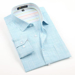 PAUL JONES Men's Premium Quality Classic Long Sleeves Business Casual Dress Shirt - Divine Inspiration Styles