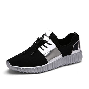 VANCAT Men's Black-Tone, Gold-Tone & Silver-Tone Metallic Sneaker Shoes - Divine Inspiration Styles