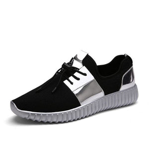 VANCAT Men's Black-Tone, Gold-Tone & Silver-Tone Metallic Sneaker Shoes - Divine Inspiration Styles
