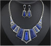 ELFERY Women's Fashion Bold Vintage Antique Enamel 2PCS Jewelry Set - Divine Inspiration Styles