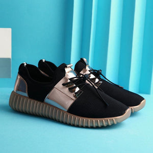 VANCAT Men's Black-Tone, Gold-Tone & Silver-Tone Metallic Sneaker Shoes - Divine Inspiration Styles
