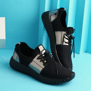 VANCAT Men's Black-Tone, Gold-Tone & Silver-Tone Metallic Sneaker Shoes - Divine Inspiration Styles