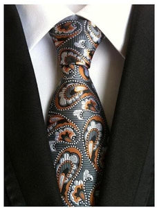 SHEN Design Collection Men's Fashion 100% Premium Quality Fully Woven Jacquard Silk Tie - Divine Inspiration Styles