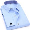QISHA Men's Long Sleeves Dress Shirt with French Cufflinks Included - Divine Inspiration Styles