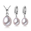 FENASY Women's Genuine Classic Natural Freshwater Pearl Jewelry Set - Divine Inspiration Styles
