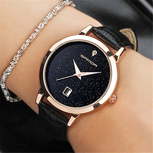 SANDA Women's Luxury Fashion Leather Watch - Divine Inspiration Styles