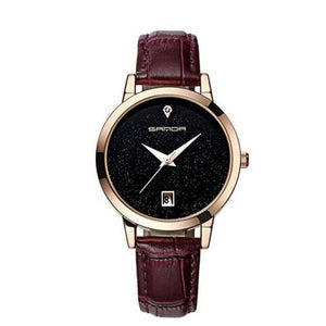 SANDA Women's Luxury Fashion Leather Watch - Divine Inspiration Styles