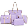 MIWIND Women's Fashion Genuine Leather Vacation Travel Pack 5PCS Bag Set - Divine Inspiration Styles