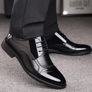 NPZ Design Men's Genuine Leather Formal Business Dress Shoes - Divine Inspiration Styles