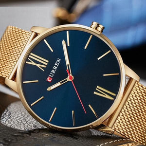 CURREN Men's Luxury Stainless Steel Waterproof Quartz Sports Watch - Divine Inspiration Styles