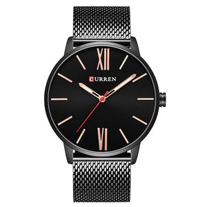 CURREN Men's Luxury Stainless Steel Waterproof Quartz Sports Watch - Divine Inspiration Styles