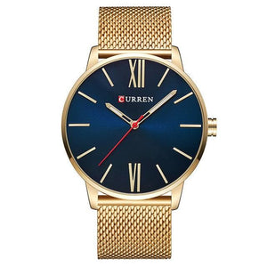 CURREN Men's Luxury Stainless Steel Waterproof Quartz Sports Watch - Divine Inspiration Styles