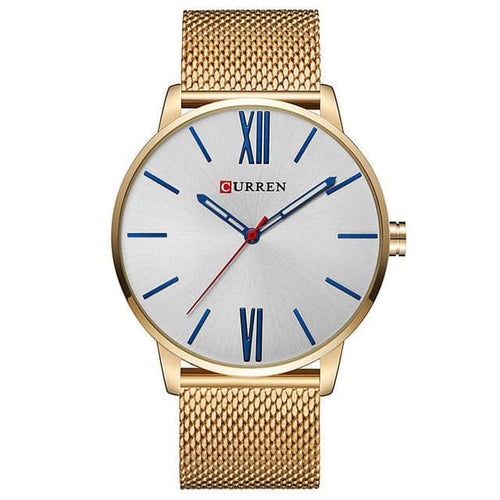 CURREN Men's Luxury Stainless Steel Waterproof Quartz Sports Watch - Divine Inspiration Styles