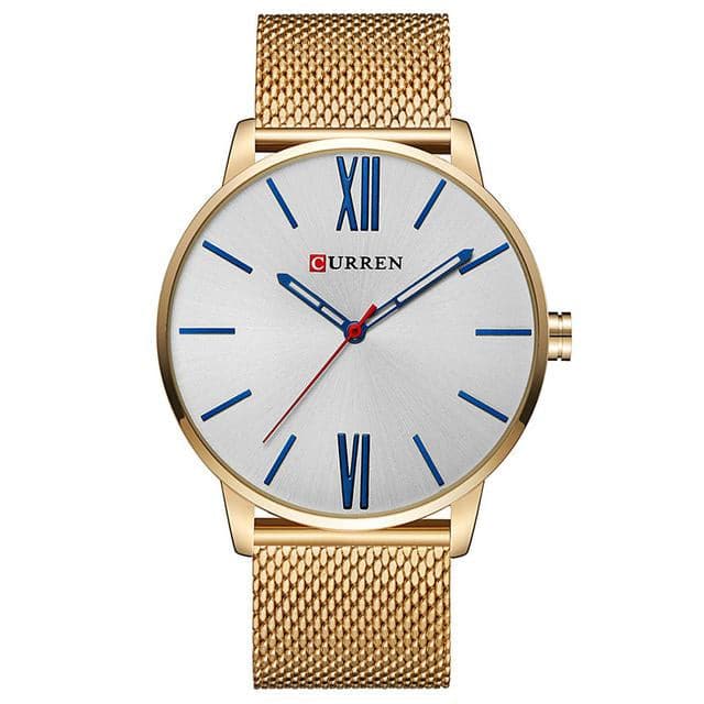 CURREN Men's Luxury Stainless Steel Waterproof Quartz Sports Watch - Divine Inspiration Styles