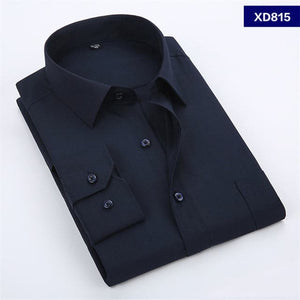 QISHA Men's Business Formal or Business Casual Long Sleeves Dress Shirt - Divine Inspiration Styles