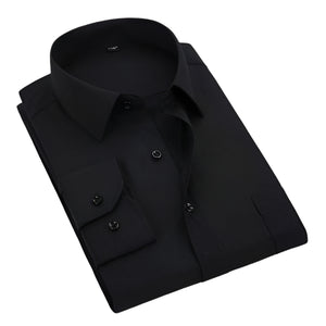 QISHA Men's Business Formal or Business Casual Long Sleeves Dress Shirt - Divine Inspiration Styles