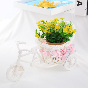 SOLEDI Tricycle Bike Basket Garden Vase for Home Decorations - Divine Inspiration Styles