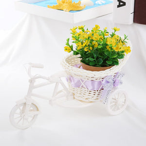 SOLEDI Tricycle Bike Basket Garden Vase for Home Decorations - Divine Inspiration Styles