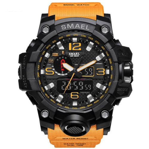 SMAEL Men's Fashion Digital & Analog Watch 50m Waterproof LED Quartz Movement Watch - Divine Inspiration Styles