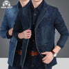 NIANJEEP Men's Premium Quality Fashion Denim Jeans Blazer Jacket - Divine Inspiration Styles