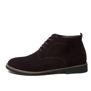 NPZ Men's Genuine Suede Leather Boot Dress Shoes - Divine Inspiration Styles