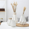 FREESON Elegant Diamond Mesh Design Porcelain Vases for Decorations - Divine Inspiration Styles
