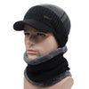 AETRUE Men's Sports Fashion Winter Knitted Wool Hat & The Infinity Scarf Set - Divine Inspiration Styles