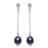 HENRIETTA Women's Luxury Fine Fashion Genuine Black Pearl Jewelry Set - Divine Inspiration Styles