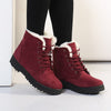 JIASHA Women's Fashion Genuine Leather Plush Fur Ankle Boots - Divine Inspiration Styles