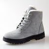 JIASHA Women's Fashion Genuine Leather Plush Fur Ankle Boots - Divine Inspiration Styles