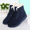 JIASHA Women's Fashion Genuine Leather Plush Fur Ankle Boots - Divine Inspiration Styles