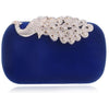 YGM Design Collection Women's Fashion Peacock Crystal Statement Clutch Bag - Divine Inspiration Styles