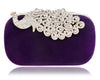 YGM Design Collection Women's Fashion Peacock Crystal Statement Clutch Bag - Divine Inspiration Styles