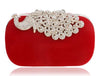 YGM Design Collection Women's Fashion Peacock Crystal Statement Clutch Bag - Divine Inspiration Styles