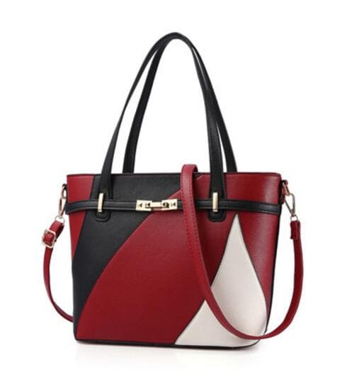 HBG Women's Leather Multi-Color Shoulder & Handbag Multi-Purpose Tote Bag - Divine Inspiration Styles