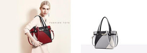 HBG Women's Leather Multi-Color Shoulder & Handbag Multi-Purpose Tote Bag - Divine Inspiration Styles