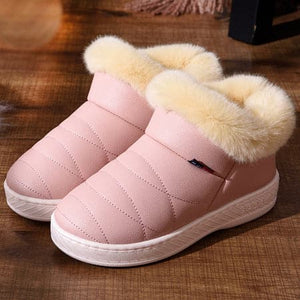 MISAB Women's Fashion Vivid Candy Color Plush Fur Ankle Boot Shoes - Divine Inspiration Styles