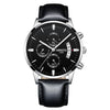 NIBOSI Men's Fine Fashion Premium Top Quality Triple Dial Stainless Steel Watch - Divine Inspiration Styles