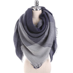 NARELLA Women's Luxury Fashion Warm Winter Plaid Cashmere Shawl Blanket Scarf - Divine Inspiration Styles