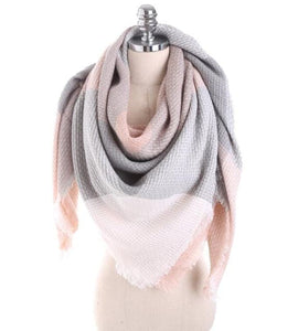 NARELLA Women's Luxury Fashion Warm Winter Plaid Cashmere Shawl Blanket Scarf - Divine Inspiration Styles