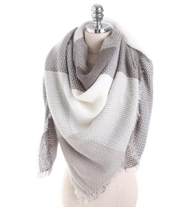 NARELLA Women's Luxury Fashion Warm Winter Plaid Cashmere Shawl Blanket Scarf - Divine Inspiration Styles