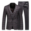 TQ Men's Premium Quality Jacket Vest & Pants 3PCS Formal Wear Suit Set - Divine Inspiration Styles