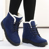 JIASHA Women's Fashion Genuine Leather Plush Fur Ankle Boots - Divine Inspiration Styles