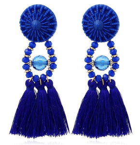 HCL Women's Elegant Fashion Vintage Statement Tassel Earrings - Divine Inspiration Styles